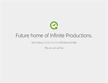 Tablet Screenshot of infiniteproductions.com